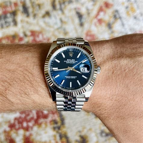 rolex dayjust 41 blue|2022 rolex datejust 41mm.